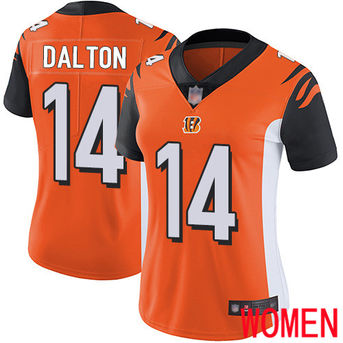 Cincinnati Bengals Limited Orange Women Andy Dalton Alternate Jersey NFL Footballl #14 Vapor Untouchable